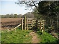 NY3643 : Gate on The Cumbria Way by Adrian Taylor