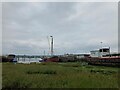 TM2037 : Houseboats and barge "Melissa" at Pin Mill by Chris Holifield