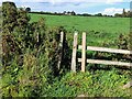 SK3148 : Squeeze stile below White House Farm by Ian Calderwood