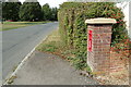 TL8336 : Church Road & Wickham St Paul Postbox by Geographer