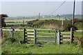 SR9297 : Gate at track into Castlemartin training area by M J Roscoe