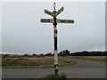 NT6075 : East Lothian Landscape : ELCC fingerpost at Grangemuir crossroads by Richard West