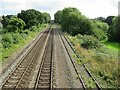 SJ4911 : Railway line leaving Shrewsbury by Malc McDonald