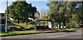 SP8878 : Bus Shelter and Open Space in Deeble Road by Paul Collins