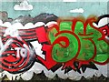 SE3118 : Horbury Underpass of Graffiti by Phillip De-Vere