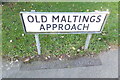 TM2749 : Old Maltings Approach sign by Geographer