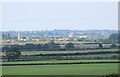 TL3171 : A distant view of Fenstanton and St Ives from Boxworth Hill by Martin Tester