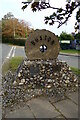 TG2322 : Buxton Village sign by Geographer