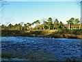 SE0948 : River Wharfe past Ilkley golf course (1) by Stephen Craven