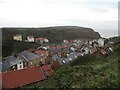 NZ7818 : Over  Staithes  from  The  Old  Stubble  (footpath) by Martin Dawes