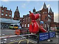 SP0787 : Sculpture outside Birmingham Children's Hospital by TCExplorer