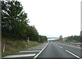 SO8636 : M50 emergency phone and narrowing hard shoulder, Queenhill by David Smith