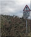 ST7591 : Warning sign - Road liable to flooding near Kingswood, Gloucestershire by Jaggery