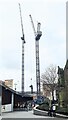 SP0786 : Cranes in the city centre by Oliver Dixon