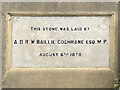 SZ5881 : Foundation stone, Shanklin Theatre by Ian Capper