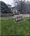 SO5204 : Memorial bench on Llandogo Memorial Green, Monmouthshire by Jaggery