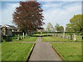 NY3750 : Path in Dalston Cemetery by Adrian Taylor