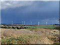 TL5654 : Wadlow Wind Farm and a heavy shower by Keith Edkins