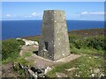 SW4740 : Triangulation Pillar, Carn Naun by Adrian Taylor