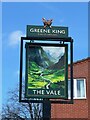 SK5744 : The sign of The Vale by David Lally