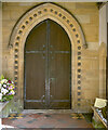 SK8613 : Church of St Mary: The South Door by Bob Harvey