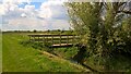 TF1306 : Wooden footbridge across South Drain near Etton by Paul Bryan