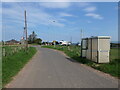 NT7474 : East Lothian Public Transport : Bus stop and shelter at Innerwick road-end, Thorntonloch by Richard West