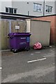 ST3091 : Wastesavers purple wheelie bin, Malpas, Newport by Jaggery