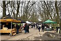 TQ3470 : Food market, Crystal Palace by Robin Stott