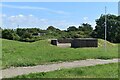 SZ6999 : WWII gun emplacement on Sinah Common by David Martin