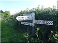 SS9224 : Fingerpost, Exebridge by Mr Red