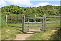 SS0897 : Gate at junction of footpath and track by M J Roscoe