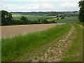 SU8294 : View towards West Wycombe Hill from the south west by David Hillas