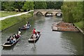 TL4458 : Punts south of Trinity Bridge by David Martin