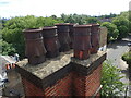 TQ3184 : Chimney pots on Canonbury Tower by Marathon