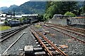 SH6945 : Railway tracks at Blaenau Ffestiniog by Jeff Buck