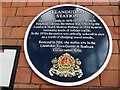 SH7881 : Plaque inside Llandudno Railway Station by David Hillas