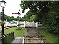 SE7231 : Level crossing and signal, East Wressle & Brind Railway by Christine Johnstone