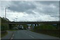 SJ4365 : Christleton Road Bridge carrying A55 over A41 by David Smith