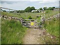 NY3237 : Gate on The Cumbria Way by Adrian Taylor