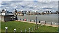 TQ4179 : Thames Barrier, from Barrier Park by David Martin