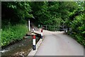 SO6375 : Irish bridge ford on minor road, near Hopton Wafers, Shrops by P L Chadwick