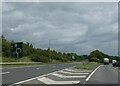 SP8479 : Slip road to northbound A43 from A14 to the west of Kettering by David Smith