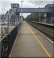 ST2995 : Footbridge under construction, Cwmbran by Jaggery