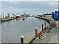 TG5205 : River Yare, Great Yarmouth by Alan Murray-Rust