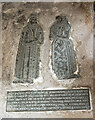 SK8306 : Memorial brass, All Saints' church, Braunston-in-Rutland by Julian P Guffogg