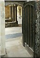 TG2308 : Cloister doorway, Norwich Cathedral by Alan Murray-Rust