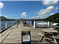 NY4624 : Pooley Bridge Pier by David Dixon