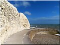 TV4898 : Shingle beach at Seaford Head by Steve Daniels