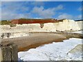 TV4898 : Shingle beach at Seaford Head by Steve Daniels